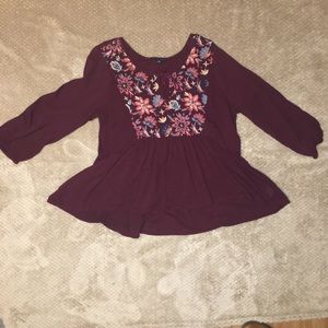 American Eagle Peasant Shirt